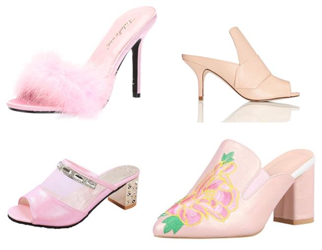 Le mules rosa di tendenza per l'estate 2018 I sabot di moda per l'estate 2018
