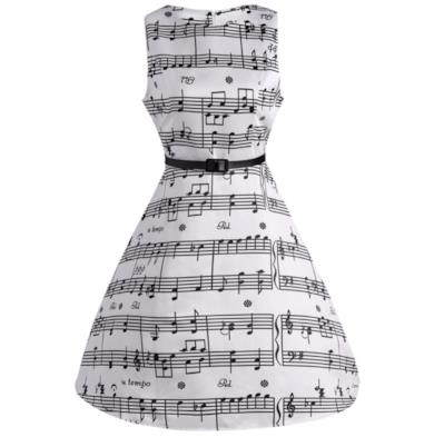 Abito Vintage Senza Maniche Donna Spartito