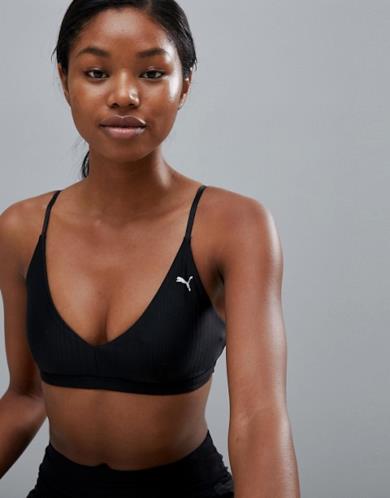 Reggiseno sportivo in jacquard nero