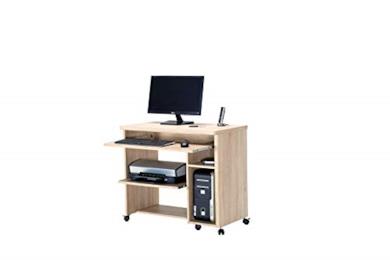 Postazione di lavoro mobile finitura in quercia