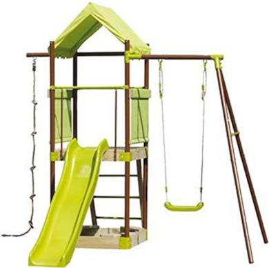 Multigioco con altalena e scivolo