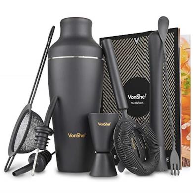 Set per cocktail nero opaco