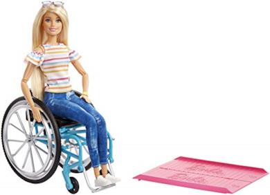 Barbie sedia a rotelle