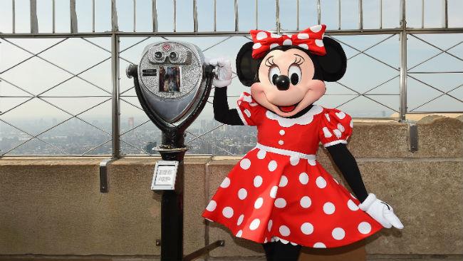 Minnie sull'Empire State Building Minnie sull'Empire State Building durante la New York Fashion Week