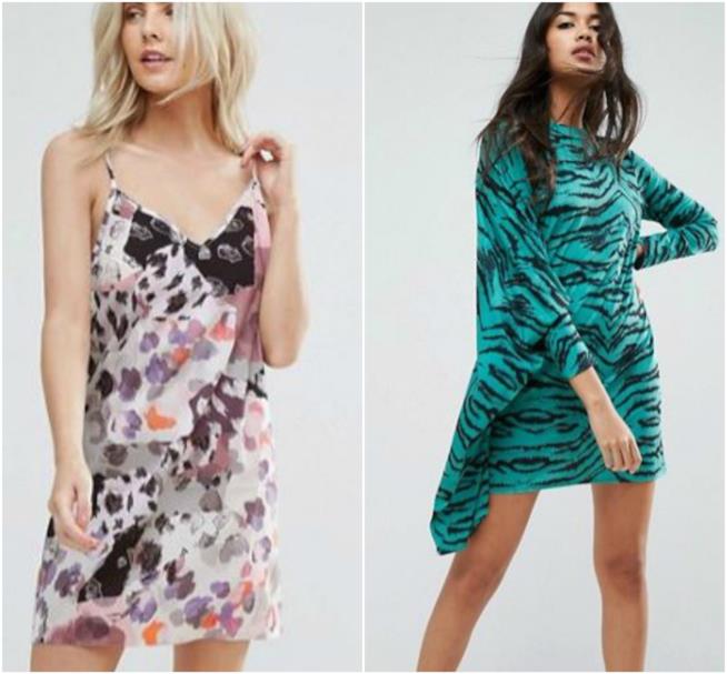 Abiti colorati dalla stampa animalier moda estate 2018 I vestiti colorati e leopardati tendenza P/E 2018