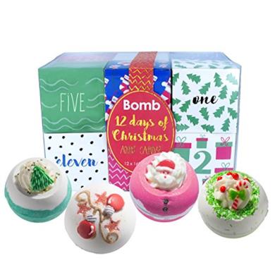 Calendario dell'avvento con le bath bomb