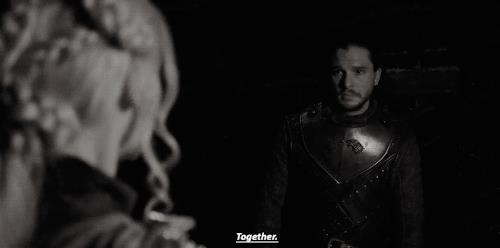 Dany e Jon Daenerys e Jon insieme nella grotta