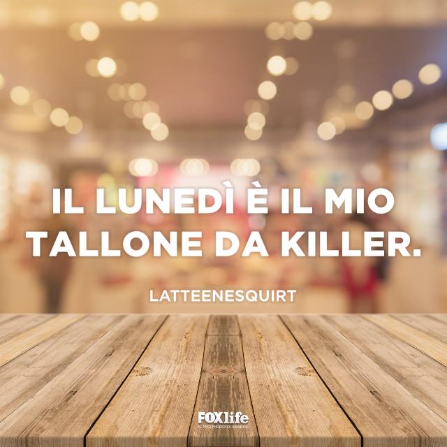 Lunedì tallone da killer Sfondo sfocato