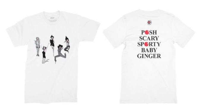 T-shirt Spice Girls T-shirt Spice Girls fronte e retro