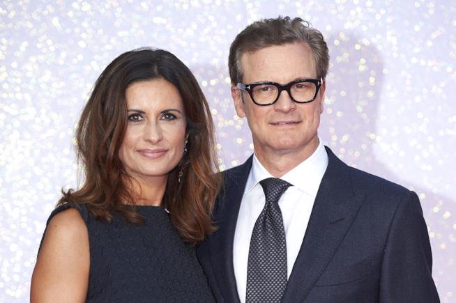 Colin Firth e la moglie Livia Giuggioli Livia Giuggioli con Colin Firth