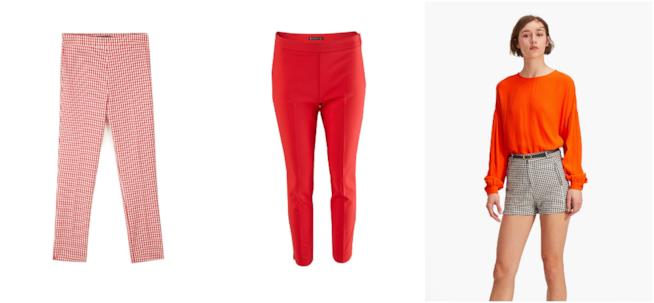 Pantaloni e shorts a quadretti primavera 2018 Pantaloni a quadretti moda P/E 2018
