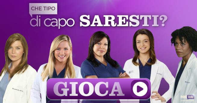 Chi saresti se fossi un capo reparto in Grey's Anatomy?