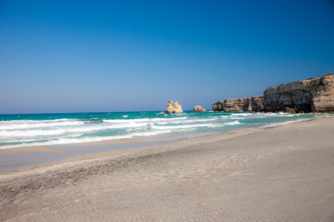 Spiagge da sogno nel Salento Spiaggia del Salento: sabbia fine e mare turchese