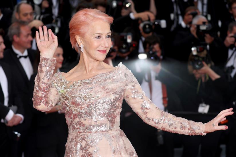 Helen Mirren sfoggia capelli rosa al Festival di Cannes 2019 Helen Mirren coi capelli rosa