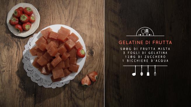Gelatine di frutta preparate in casa Gelatine di frutta