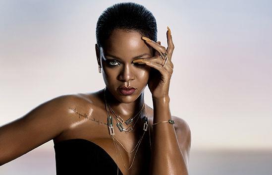 Rihanna nella foto promozionale della collezione per Chopard