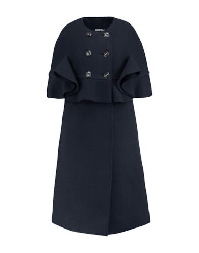 Cappotto doppiopetto blu scuro