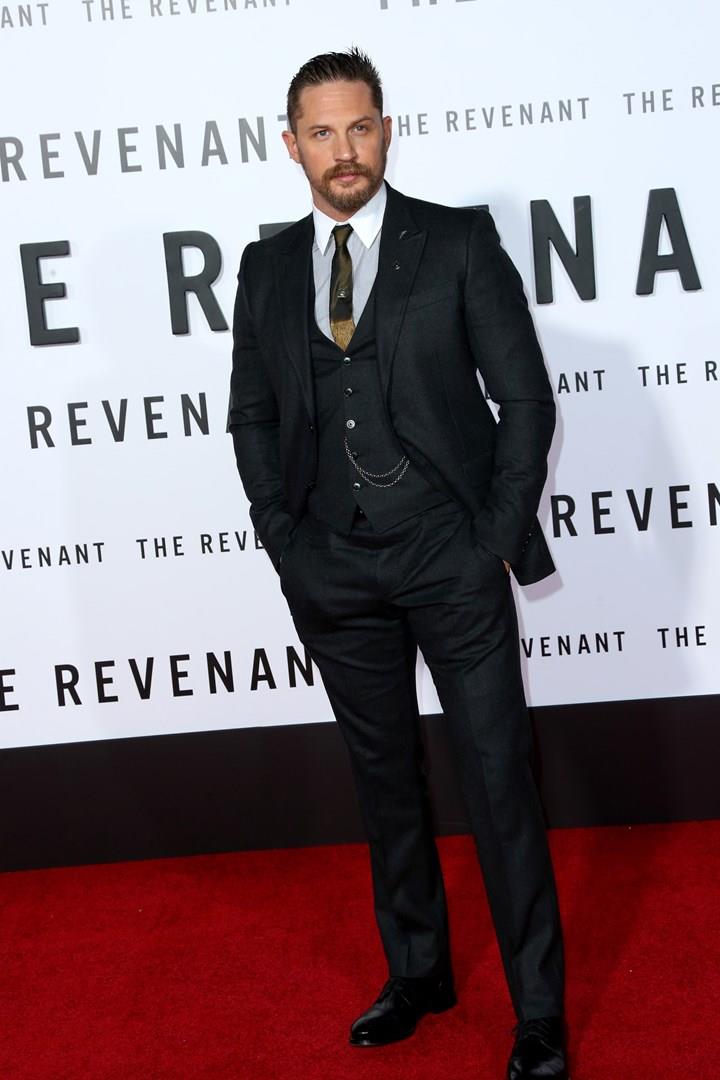 Tom Hardy alla premiere di The Revenant Tom Hardy sul red carpet della premiere di The Revenant