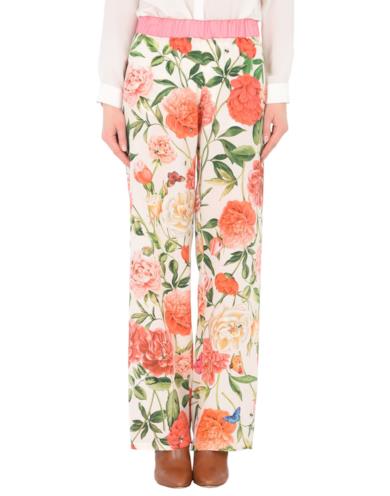 Pantalone largo a fiori