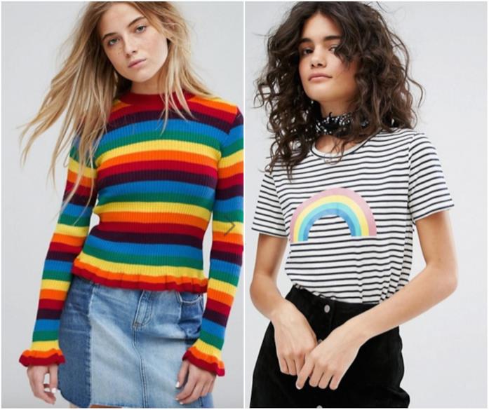 Look arcobaleno Maglione e t-shirt Arcobaleno