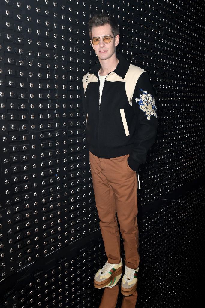 Andrew Garfield da Gucci L'attore britannico Andrew Garfield da Gucci