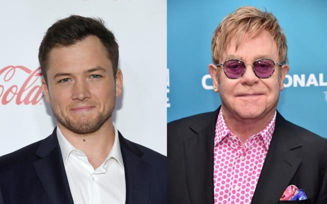 Taron Egerton e Elton John L'attore Taron Egerton e il cantante Elton John