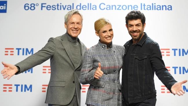 Baglioni Hunziker Favino Sanremo 2018