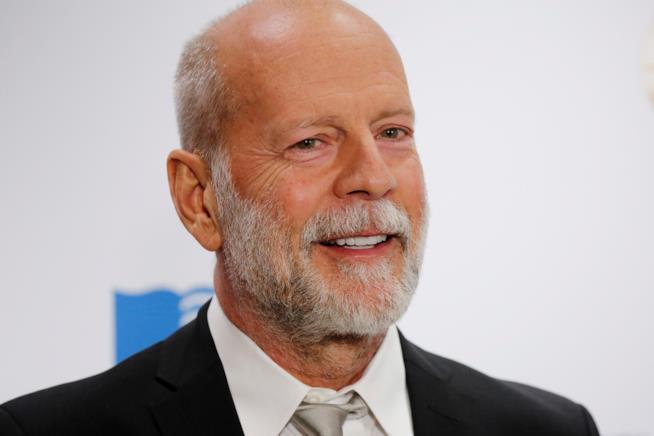 Bruce Willis a Disneyland Bruce Willis in primo piano