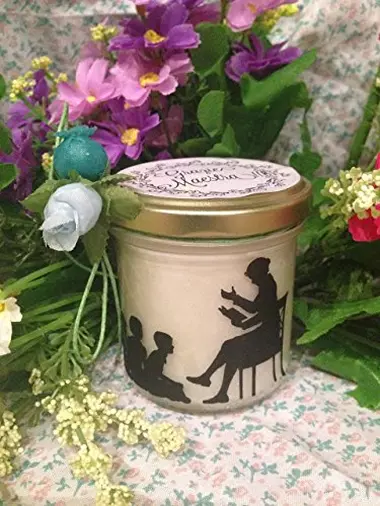 Vasetto con candela con aroma a scelta