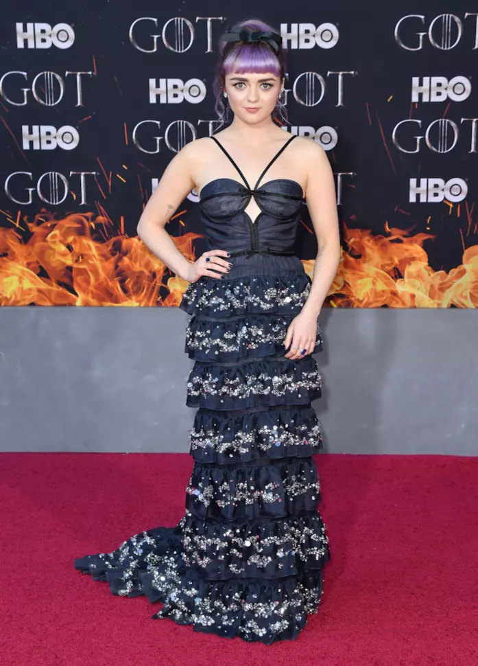 Maisie Williams Maisie Williams in un abito con gonna a balze