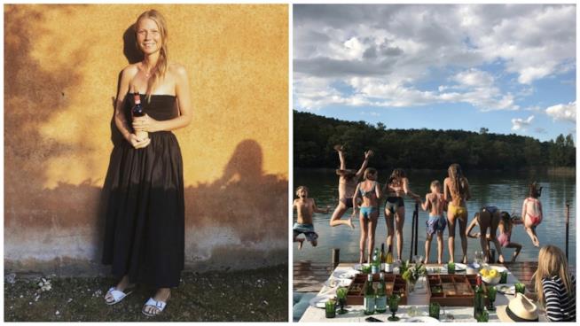Gwyneth Paltrow trascorre le vacanze in Umbria Alcuni scatti delle vacanze in Umbria condivisi da Gwyneth Paltrow