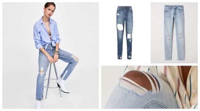Jeans sdruciti stile anni '80, moda estate 2018 Sdruciti, i jeans di moda degli anni '80 come Madonna