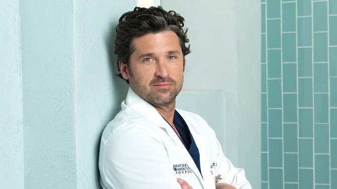 Patrick Dempsey è Derek Shepherd Patrick Dempsey in un'immagine promozionale di Grey's Anatomy