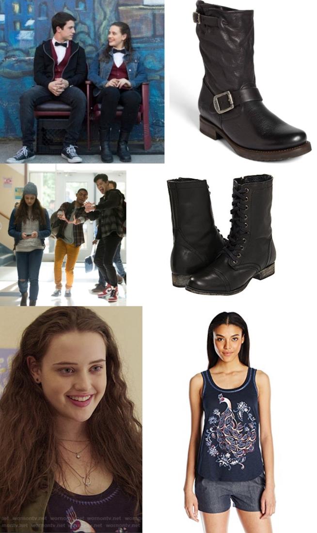 Katherine Langford in 13 Alcune scene della prima stagione di 13