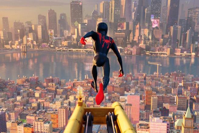 La recensione del cinecomic d'animazione Spider-Man: Un nuovo universo Una scena di Spider-Man: Un nuovo universo