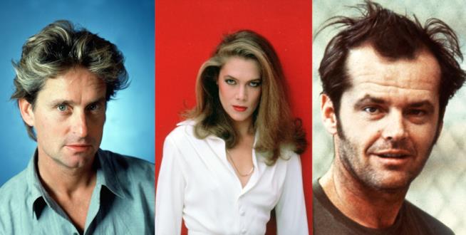 Jack Nicholson, Michael Douglas, Kathleen Turner Kathleen Turner, Michael Douglas, Jack Nicholson