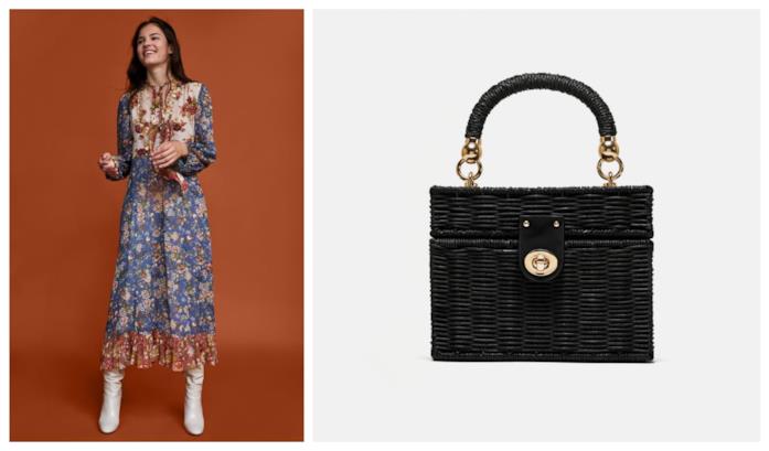 Borsa modello wicker di tendenza per l'autunno 2018 Borsa di Zara modello wicker di moda per l'autunno 2018