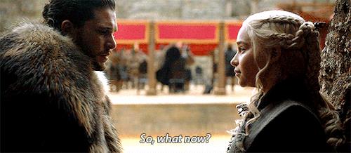 Jon e Dany Jon e Dany nel finale di stagione a Fossa del drago