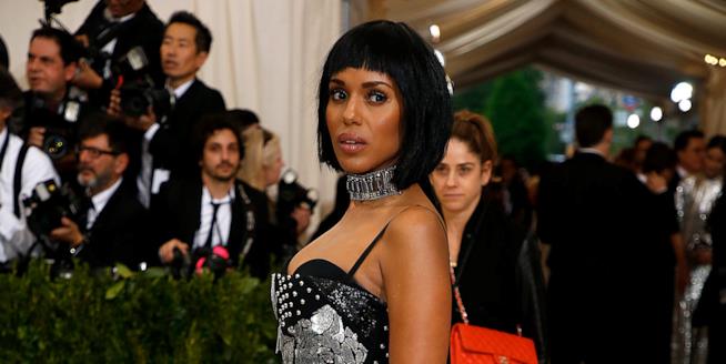 L'attrice Kerry Washington Kerry Washington sfila ai Met Gala 2017