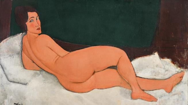 Il dipinto Nu Couchè di Modigliani Un dipinto di nudo di Amedeo Modigliani