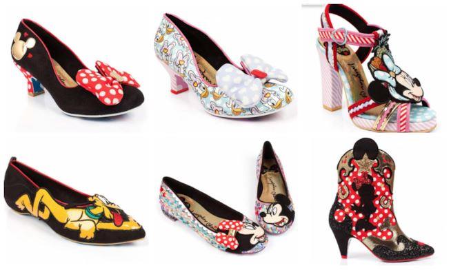 Scarpe Banda Disney Collage di Scarpe Minnie e Topolino, Paperino e Pluto