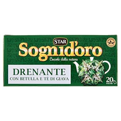Sogni d'Oro Tisane Drenante con Ortica, Verga d'Oro e Betulla