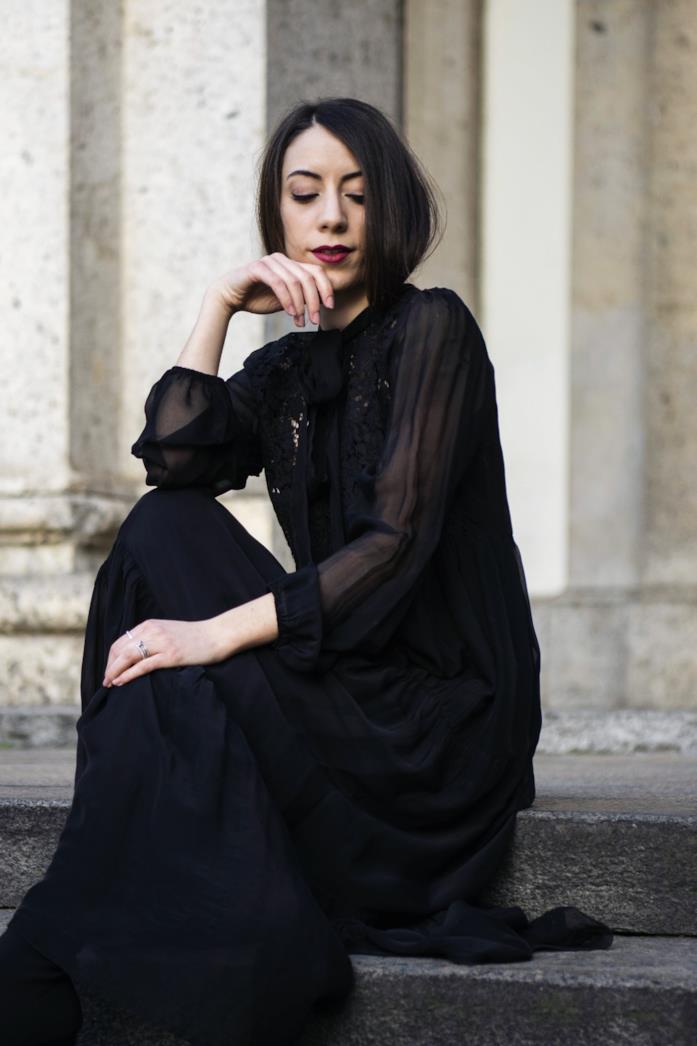 Erica Barca Erica Barca in un maxidress nero