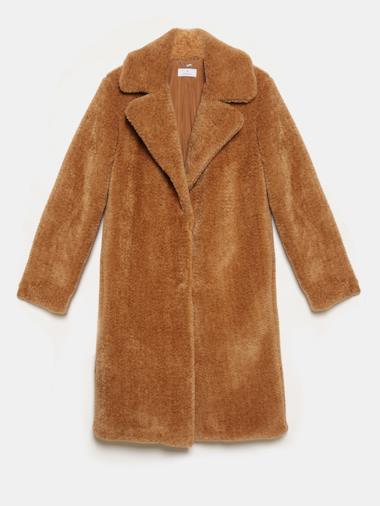 Cappotto teddy bear beige