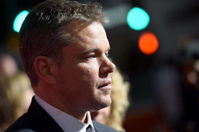 Matt Damon L'attore americano Matt Damon di profilo