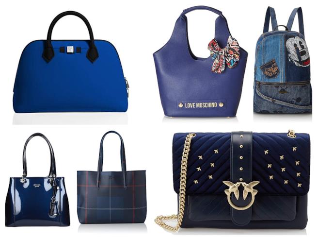 Borse blu di tendenza per l'autunno inverno 2018-19 Blu per le borse di moda autunno inverno 2018-19