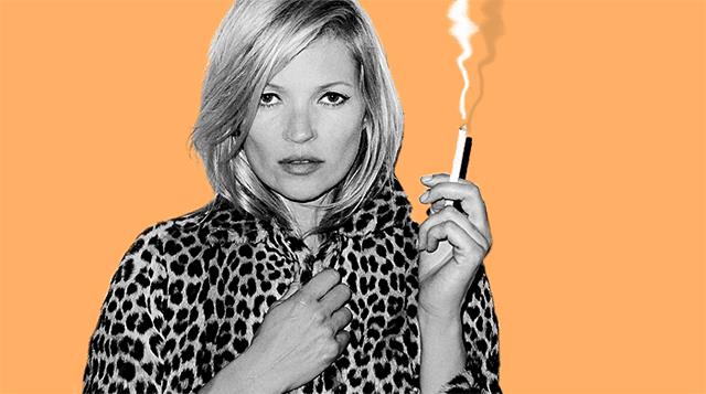 10 lezioni di moda da Kate Moss Kate Moss con una candelina