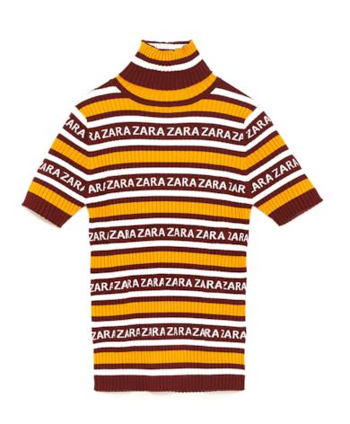 Pullover a righe con loghi