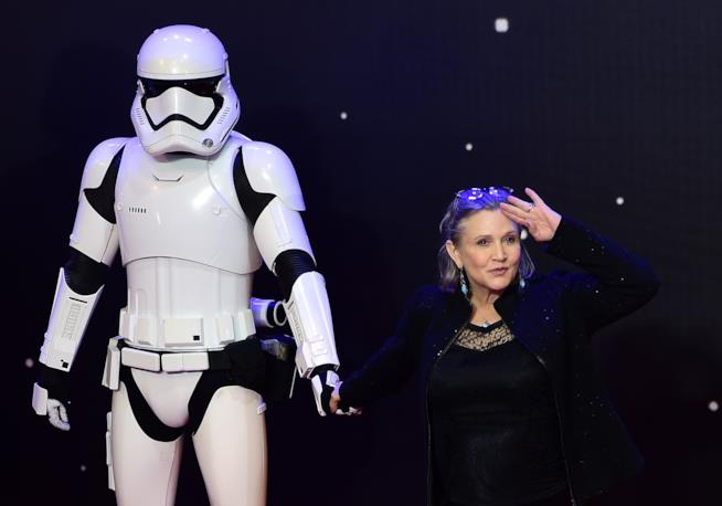 Le scene di Star Wars - The Last Jedi che sono state sceneggiate da Carrie Fisher L'attrice Carrie Fisher