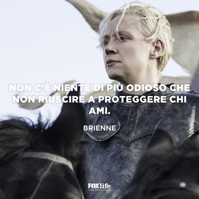 Citazione Brienne Brienne con l'armatura